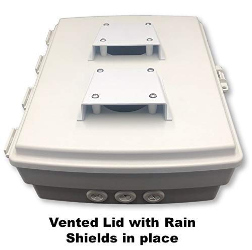 Outdoor Weatherproof Vented Enclosure Box With 120 VAC Power Module 14 ...