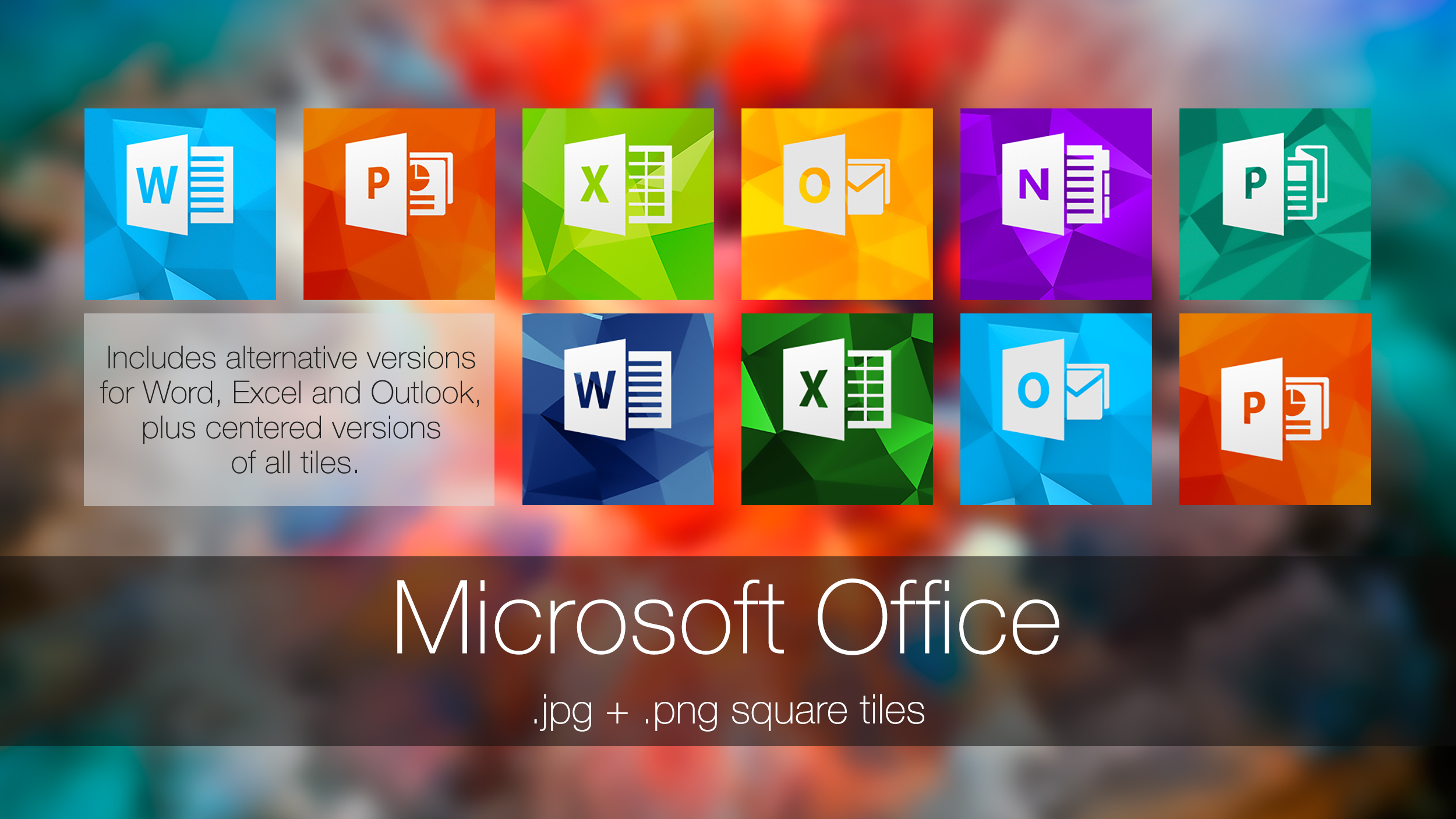 Microsoft Office (square tiles) by javijavo93 on DeviantArt