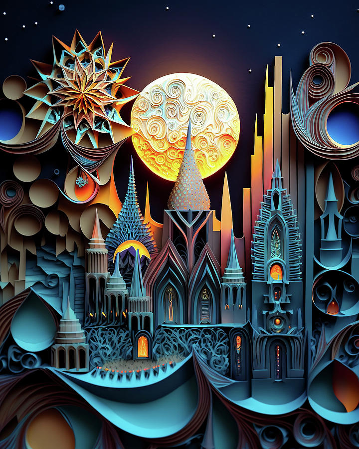 Intergalactic City Digital Art by Chaos Monastery - Fine Art America