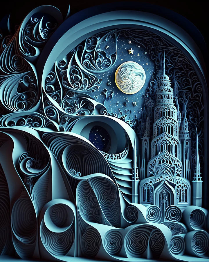 Intergalactic City #2 Digital Art by Chaos Monastery - Pixels
