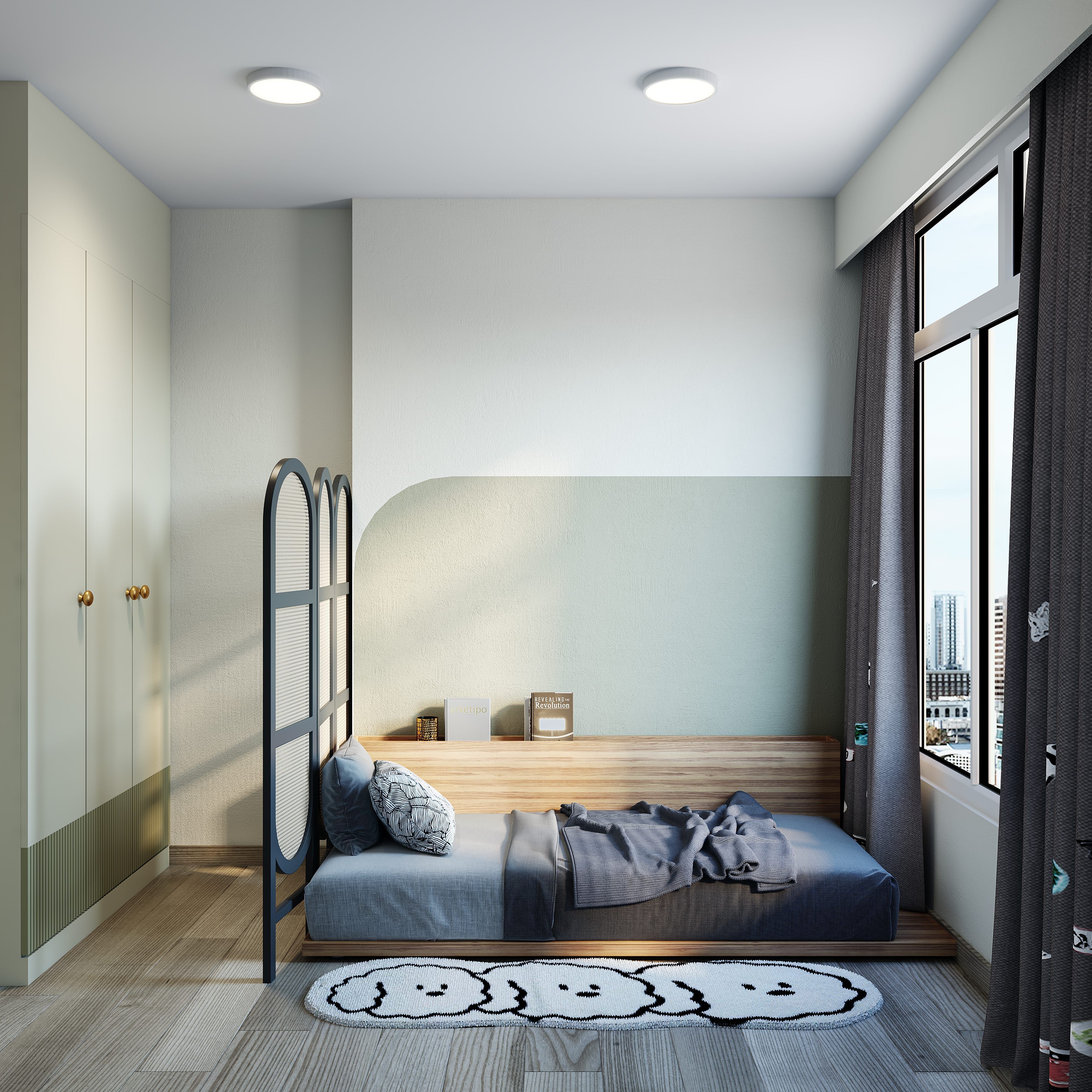 Light Green Wall Paint Design | Livspace