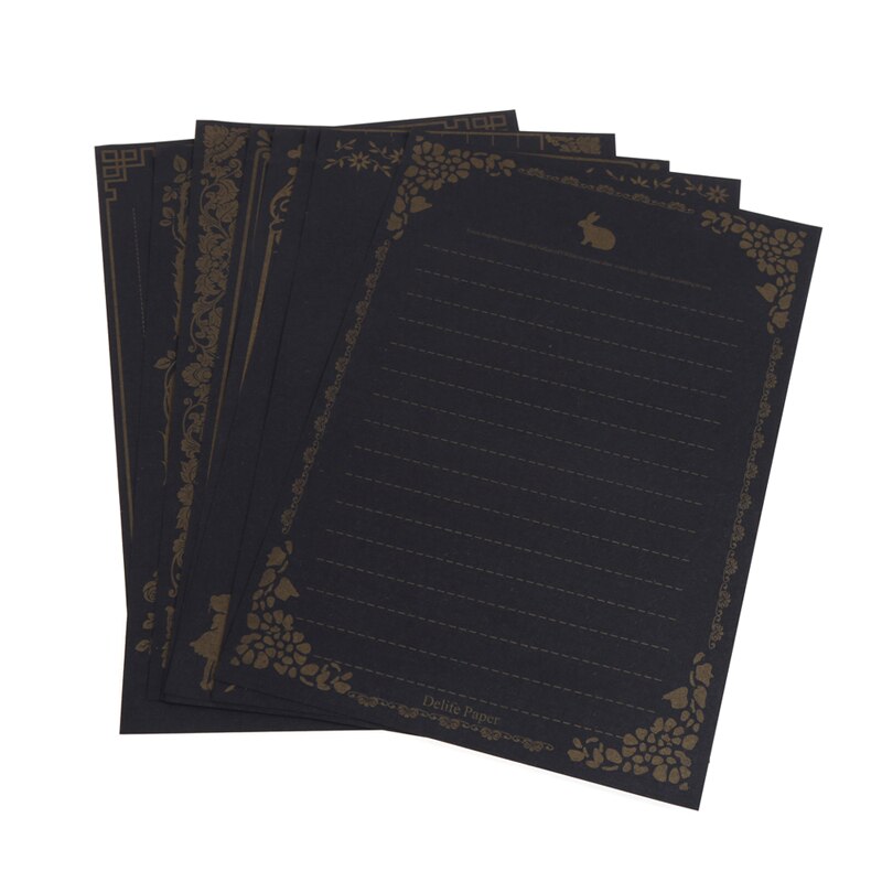 8 vellen Vintage Retro Schrijven Briefpapier Papie... – Grandado