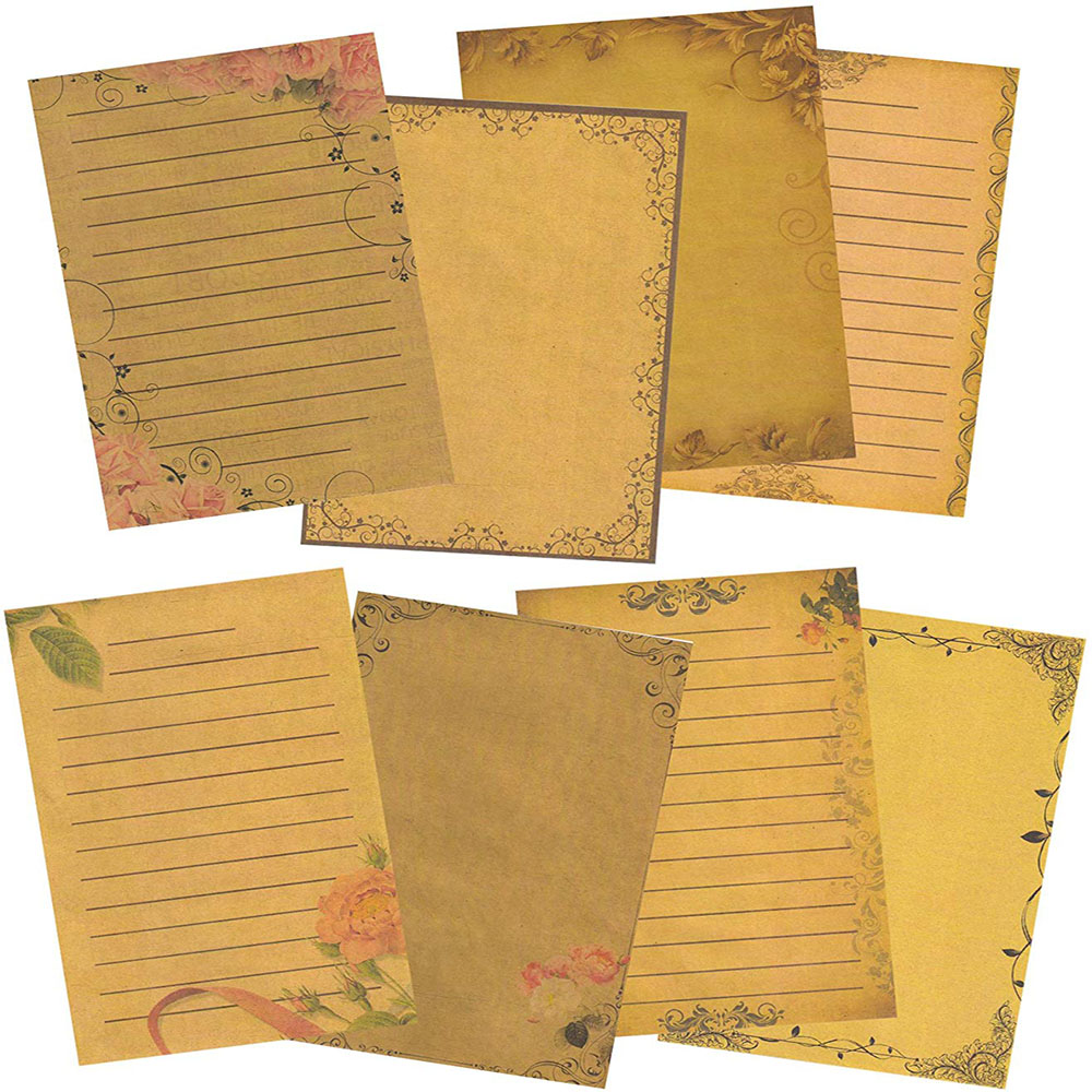 8 Vellen Briefpapier Mode Brief Schrijven Briefpap... – Grandado