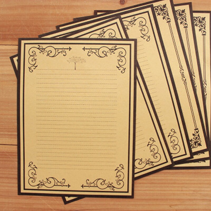 8 Vellen/Set Europese Vintage Stijl Schrijven Papi... – Grandado