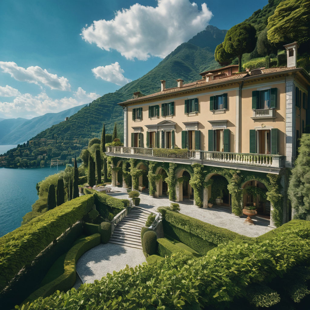 Luxury Italian mansion nestled on Lake Como by Andrey Melnikov - Playground