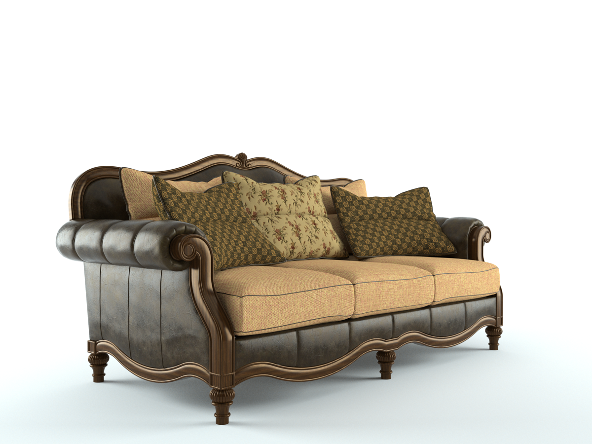 Ashley Claremore Antique Sofa 3D Model .skp - CGTrader.com