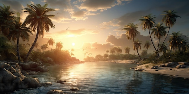 Premium AI Image | AI Generated AI Generative Adventure vacation ...