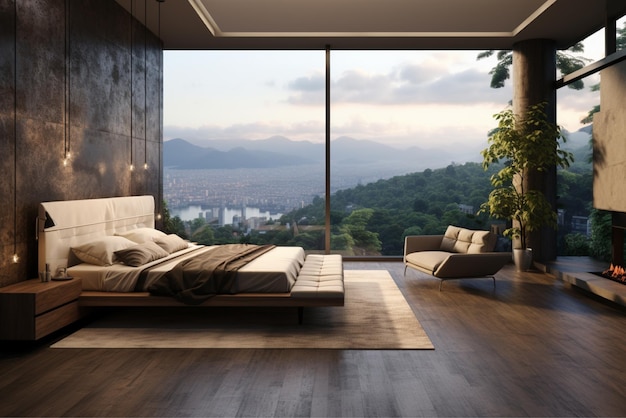 Premium Photo | AI Modern Luxury Master Bedroom Design