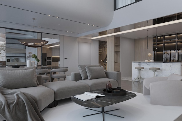 Premium Photo | Artistic vibes in the living room innovative design ...