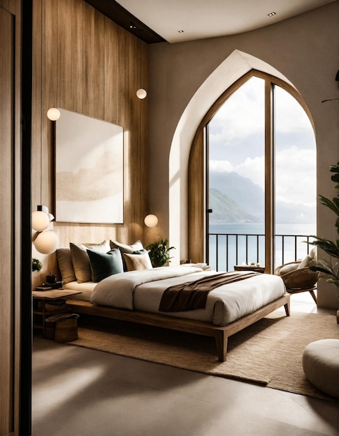 Contemporary Luxury Bedroom Ideas | Premium AI-generated image