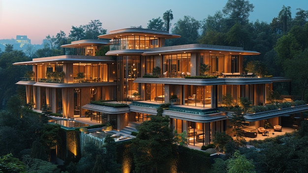 Premium Photo | A Contemporary Luxury Estate Sports Background