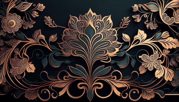 Premium AI Image | Elegant and refined background with intricate ...