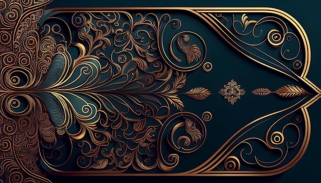 Premium AI Image | Elegant and refined background with intricate ...