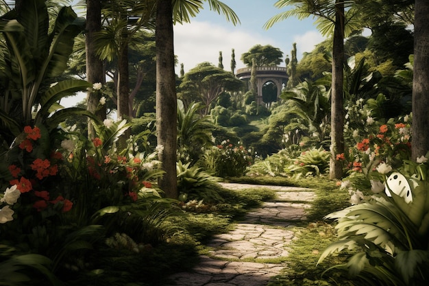Premium Photo | Exotic plants and botanical gardens