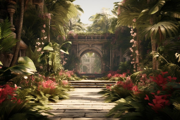 Premium Photo | Exotic plants and botanical gardens