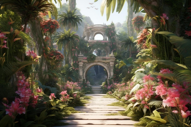 Premium Photo | Exotic plants and botanical gardens