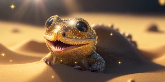 Premium AI Image | the frog that is on the wall