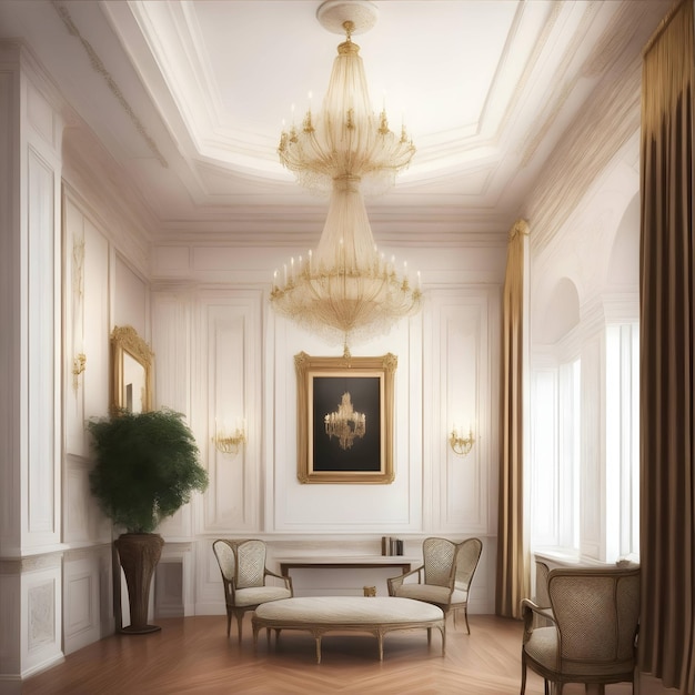 Premium AI Image | Living room architectural design