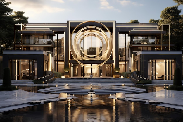 Premium AI Image | Luxury exterior mansion design