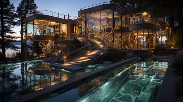 Premium Photo | Luxury modern real estate