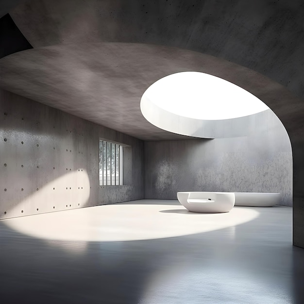 Premium AI Image | minimal modern architecture building abstract modern ...