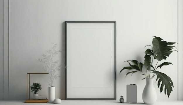 Premium AI Image | Minimalist modern living room generative Ai