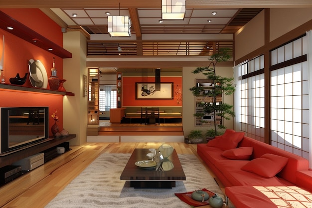Modem living room design modem interior design | Premium AI-generated image