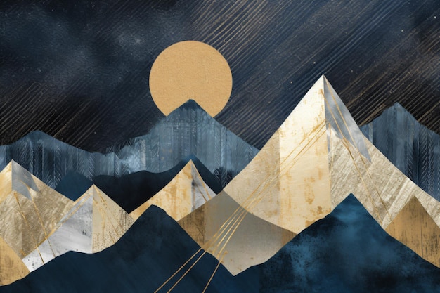 Premium AI Image | Modern Decorative Luxury Art Ai generative