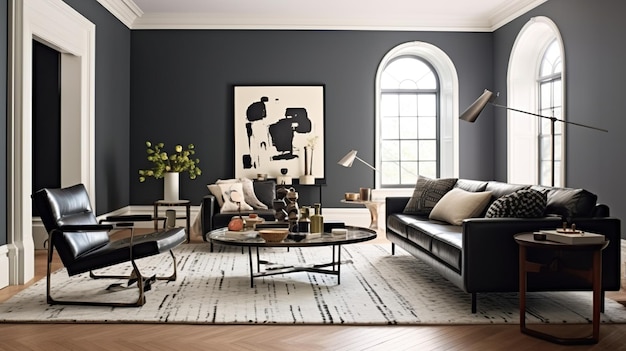 Premium Photo | Modern design of living room