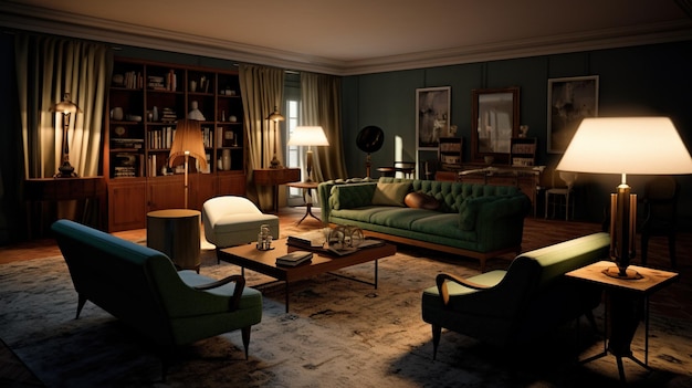 Premium Photo | Modern design of living room