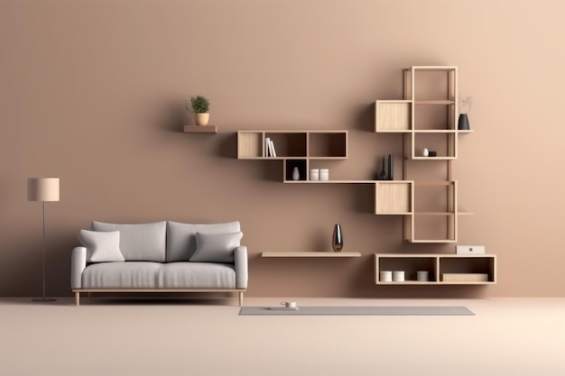 Premium AI Image | Modular furniture home interior Generate Ai