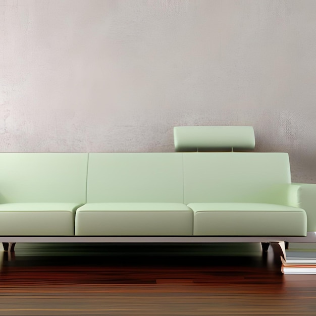 Premium AI Image | Pastel colored living room