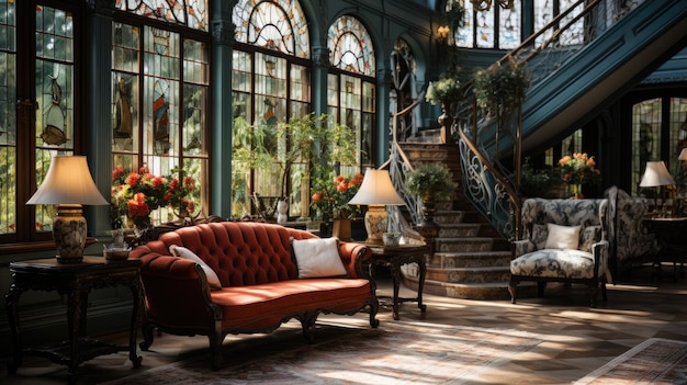 Premium AI Image | Representative interior with beautiful furniture