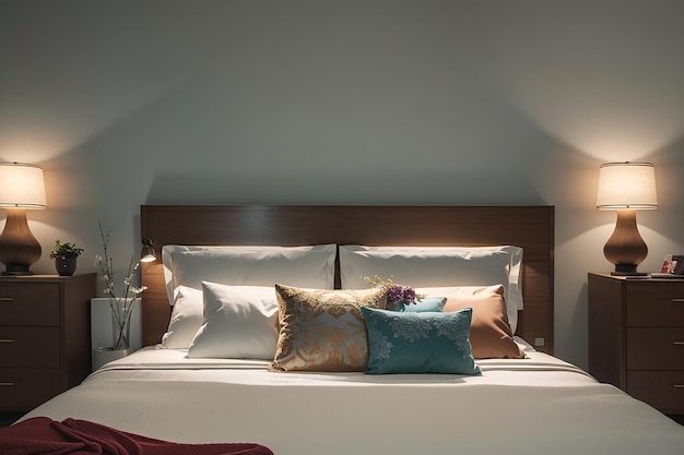 Premium AI Image | Smart Bedroom Lighting Illuminate Your Style