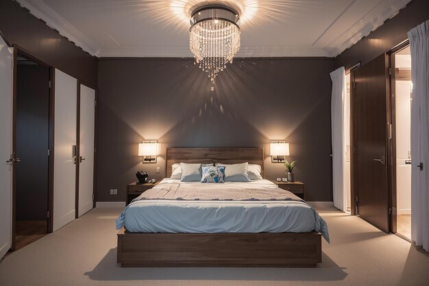 Premium AI Image | Smart Bedroom Lighting Illuminate Your Style