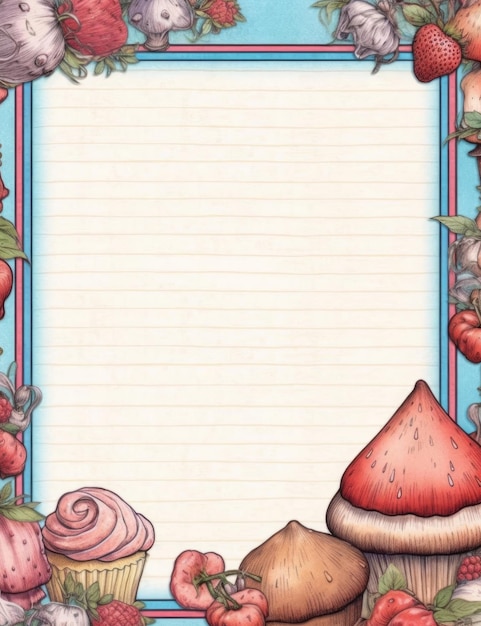 Premium AI Image | vintage letter paper illustration