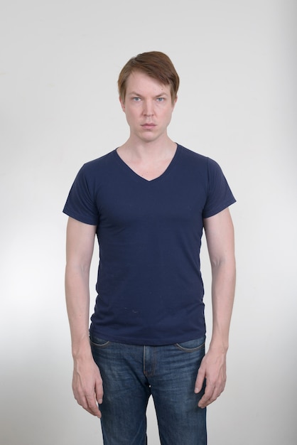 Premium Photo | Young handsome scandinavian man