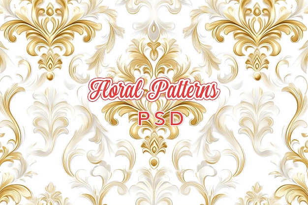 Elegant and luxury wallpaper with large floral elements | Premium AI ...