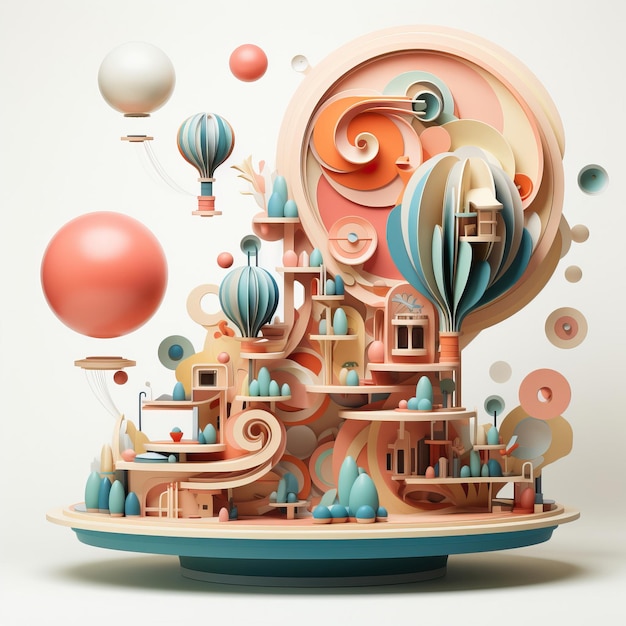 Premium Vector | Flat design vector 3d vector on white background styliz