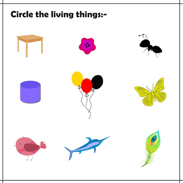 Premium Vector | Living things