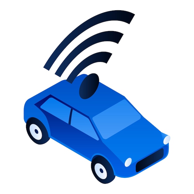 Premium Vector | Smart car icon isometric of smart car vector icon for ...