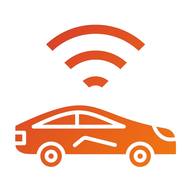 Premium Vector | Smart Car Icon Style
