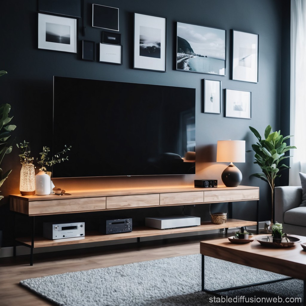 Modern Living Room Interior Design | Stable Diffusion Online