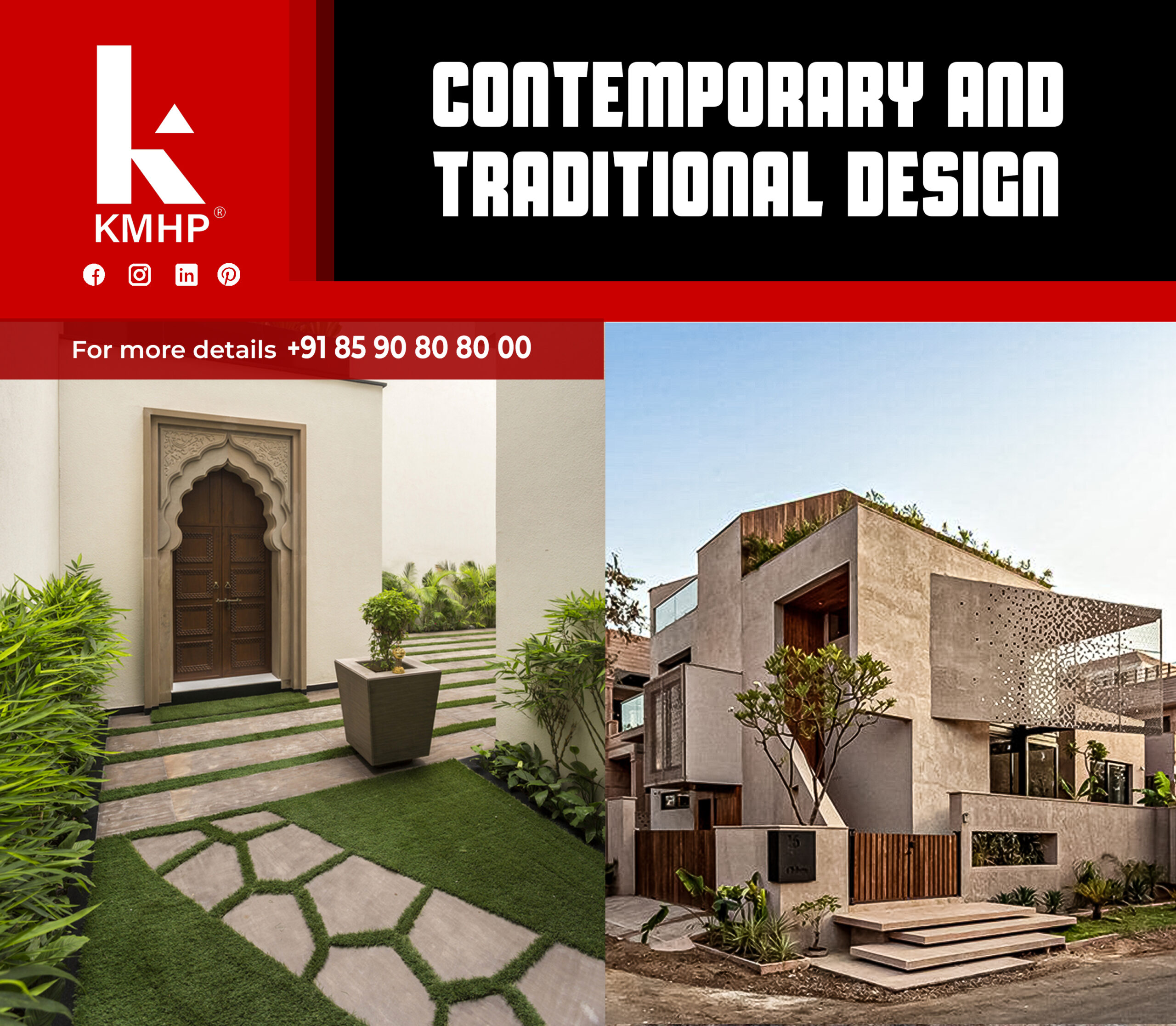 Contemporary & Traditional Design - Kerala Model Home Plans