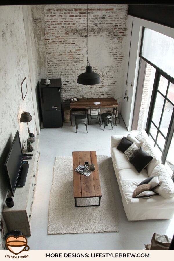 37 Industrial Style Living Room Ideas - LifeStyle Brew