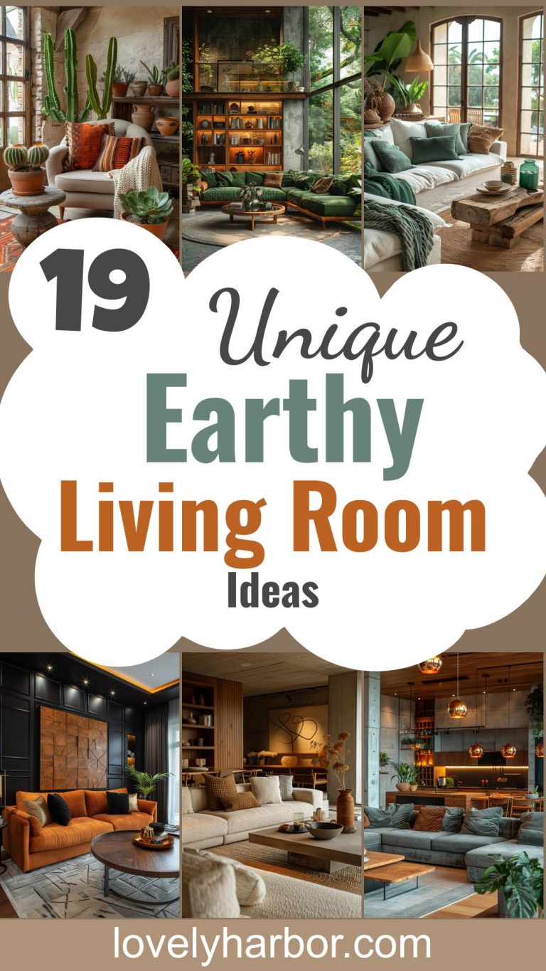 19 Unique Earthy Living Room Ideas For A Cozy Home Makeover - Lovely Harbor