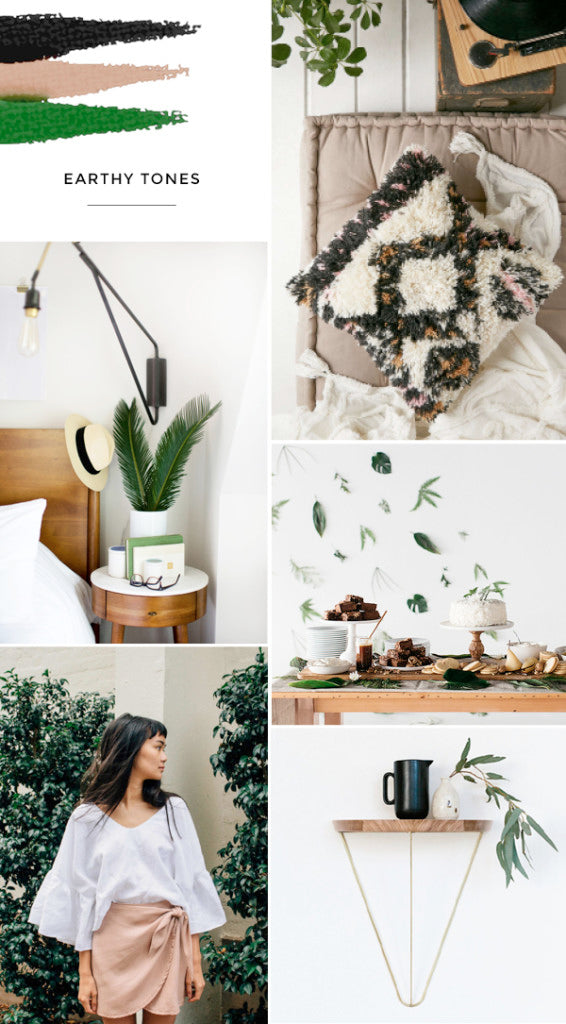Earthy tones mood board – Make and Tell