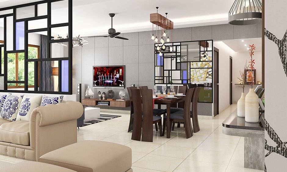 Living And Dining Room Divider Design | Baci Living Room