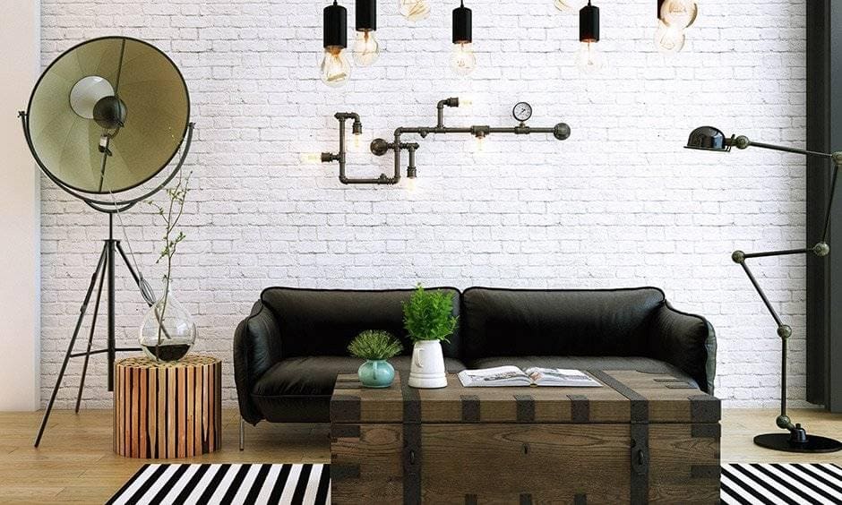 Industrial Living Room Designs For Your Home | DesignCafe