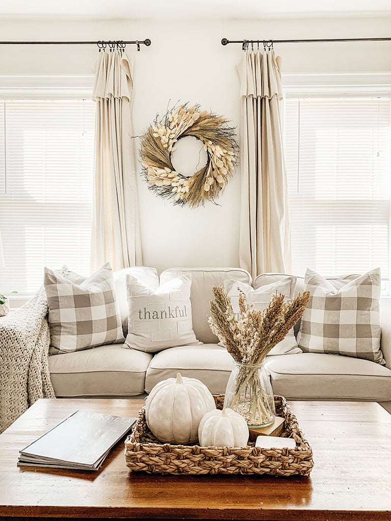 Cozy Fall Living Room Tour - Micheala Diane Designs